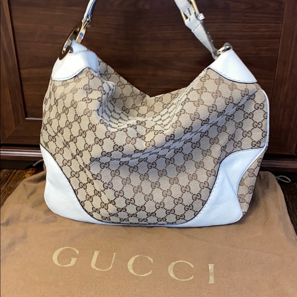 Authentic Gucci supreme hobo bag